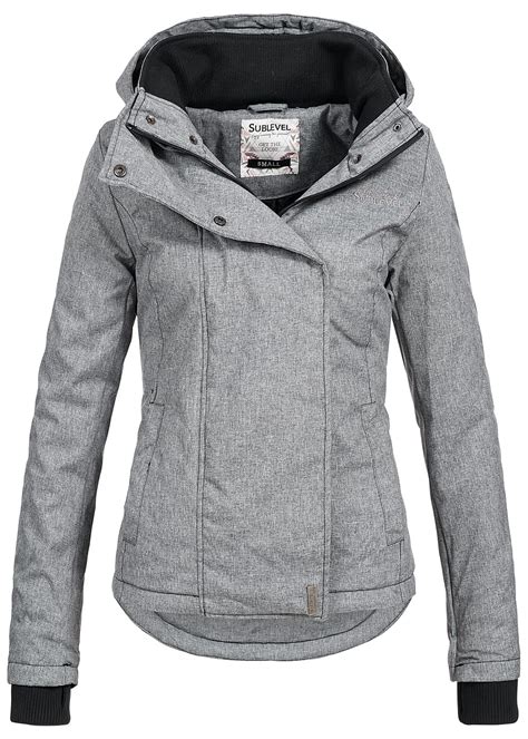 prada winterjacke damen grau|Jacke in Grau .